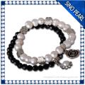 A 7-8MM Fashion design of freshwater pearl bracelet latest pearl bracelet pattern PB050